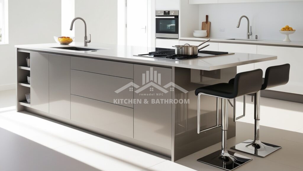 2. Multi-Functional Kitchen Island