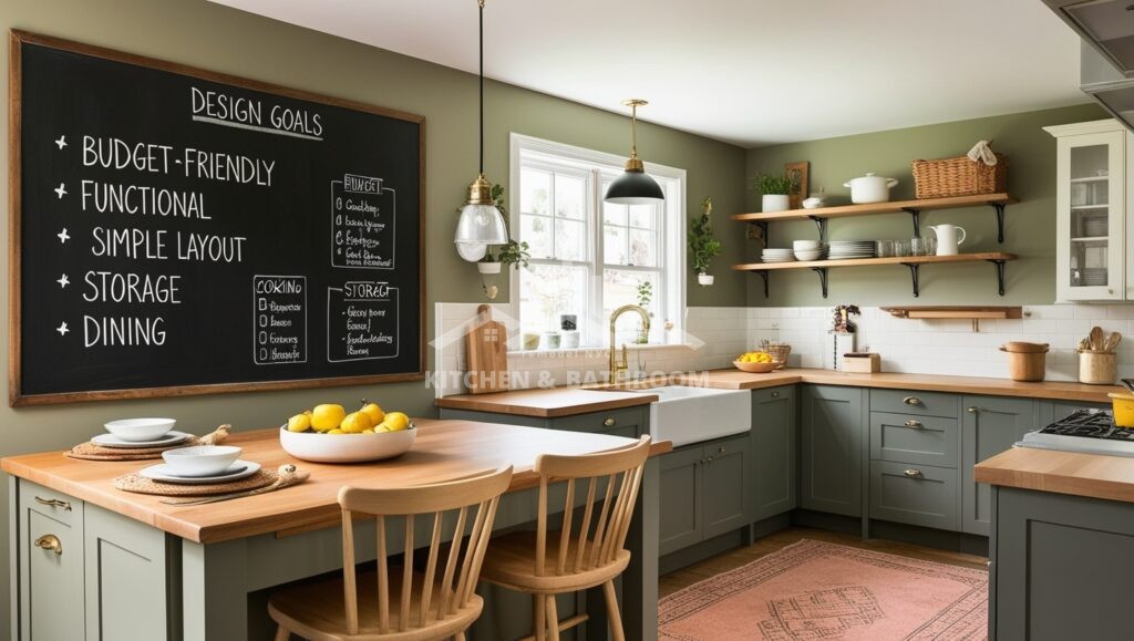 1. Define Your Easy Simple Kitchen Design Goals